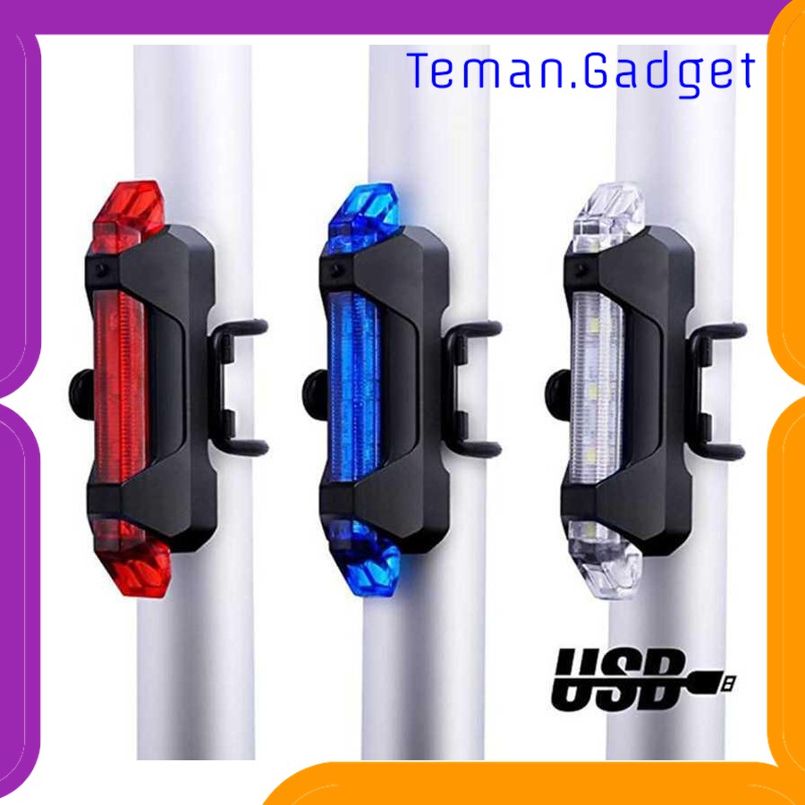 TG-IB316 TaffLED Lampu Belakang Sepeda Bicycle Light USB Rechargeable 15 Lumens - DC-918