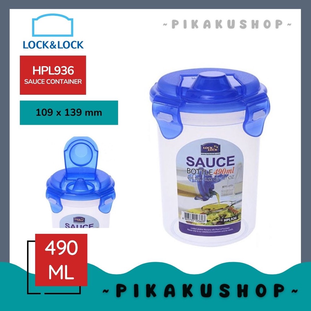 Jual Lock & Lock n Lock HPL936 Round Tall Sauce Bottle Container 490ml