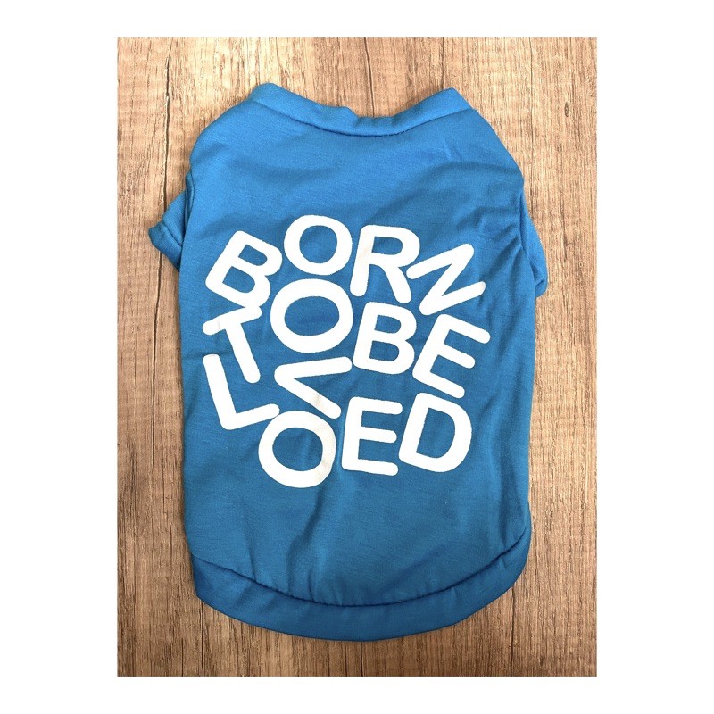 born to be love blue top