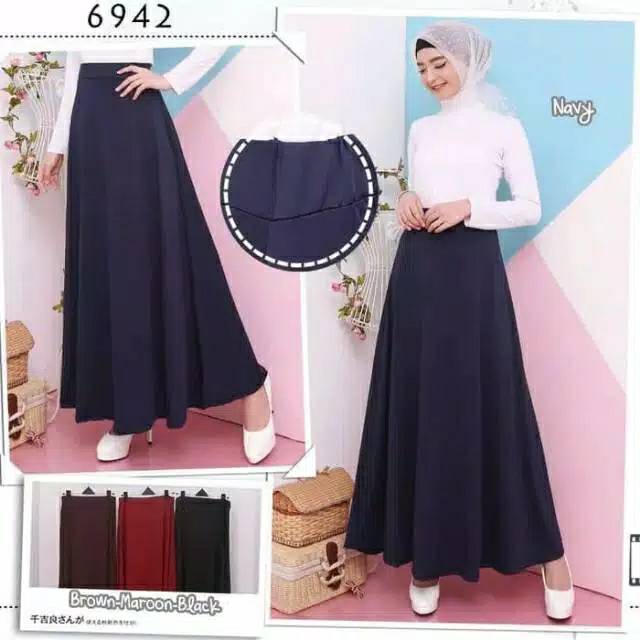 ROK PANJANG POLOS SPANDEK