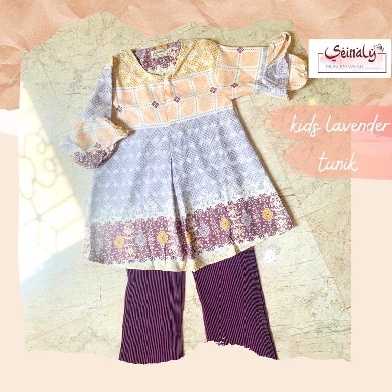 Tunik Anak Lavender Wolfis Premium