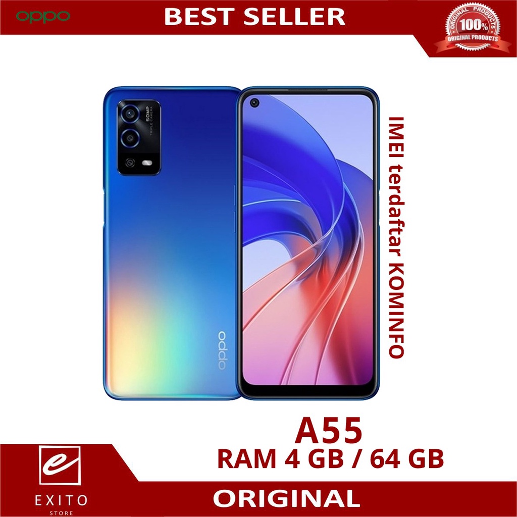 OPPO A55 4G 4/64GB GARANSI RESMI