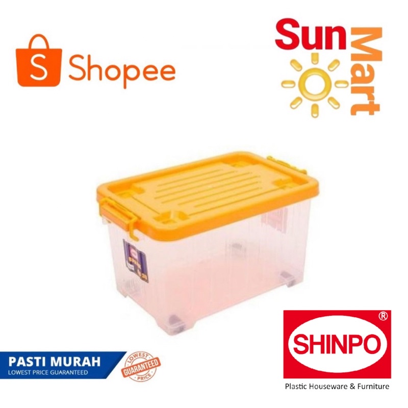 Shinpo Container Box Kotak Penyimpanan CB 52 CARAVAN dengan roda 52 liter