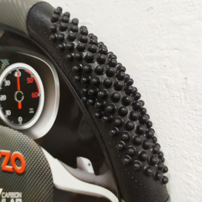 Sparzo Steering Wheel Cover Sarung Stir Carbon Kevlar