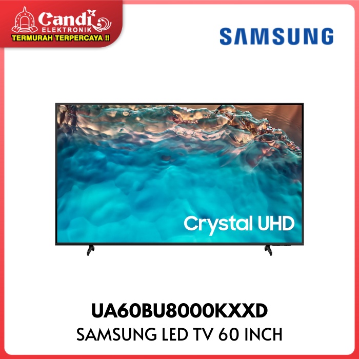 SAMSUNG Crystal UHD  Smart Tv Led 60 Inch UA60BU8000KXXD