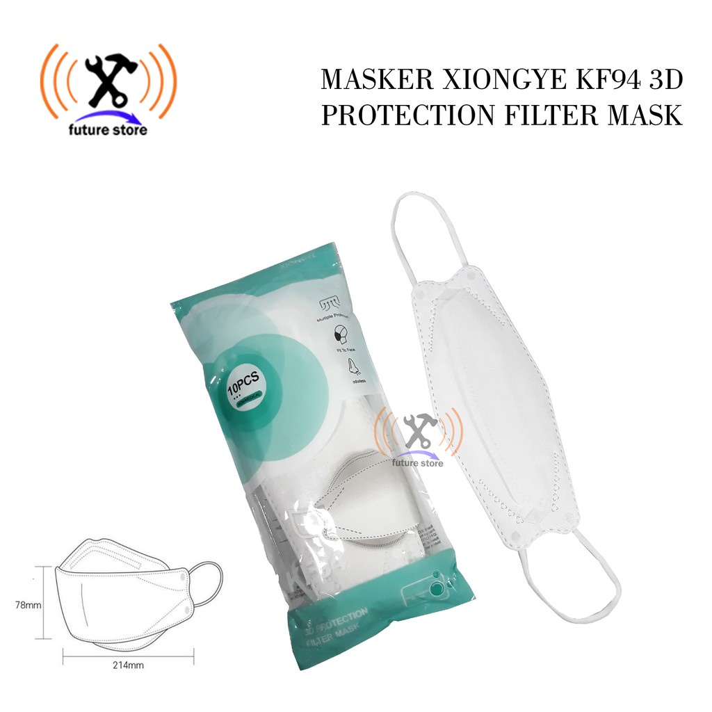 masker kf94 hitam isi 10 termurah premium grosir