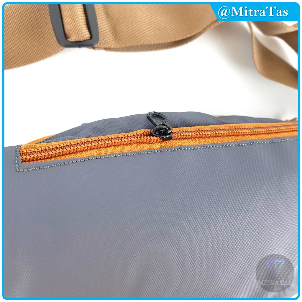 Waist Bag Mitrax Seis Bahan Kulit Bimo Waterproof! Tas Pinggang / Waistbag Pria Keren Anti Air!