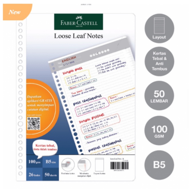 FABER CASTEL LOOSE LEAF NOTES B5 - NOTES B