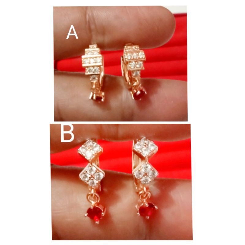 RP05. Anting xuping wanita lapis emas