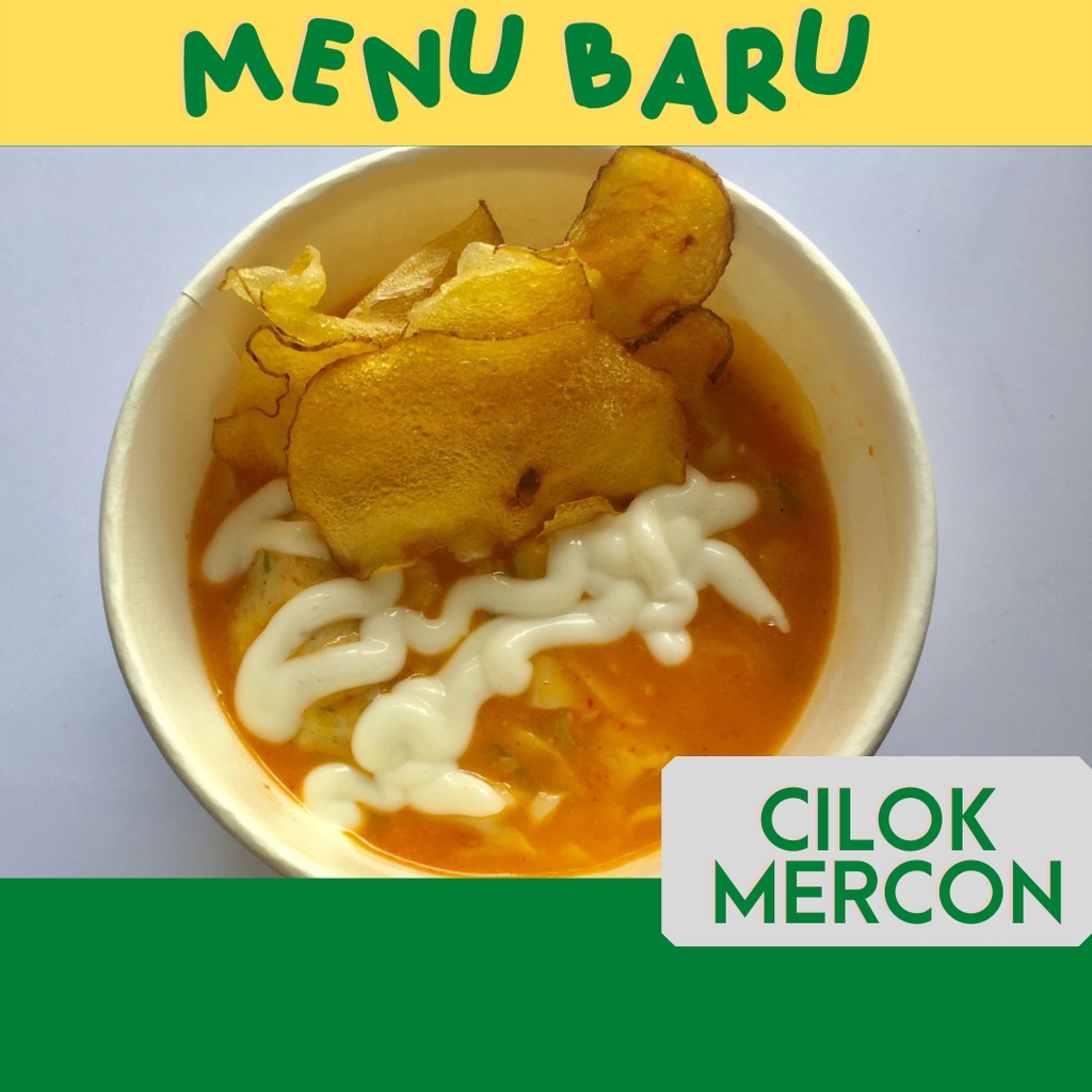 

Cilok Mercon dengan Pangsit Baso Aci