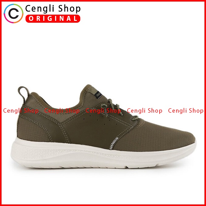 SEPATU SNEAKER HUSH PUPPIES PRIA ORIGINAL CASUAL KETS ASLI HIJAU HM055