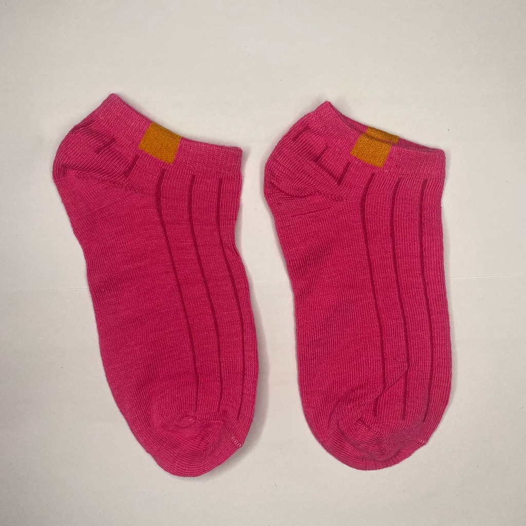 ✧YUKSHOPING✧ R103 Kaos Kaki Polos 6 Garis Unisex Fashion Wanita/Pria Kaos Kaki Import Murah Jakarta-POLOS FANTA