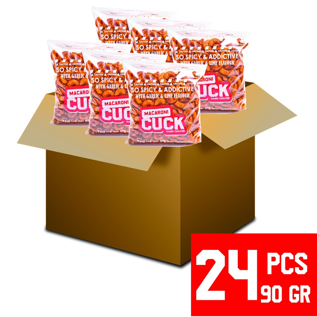 Makaroni Pedas Cuck 24 Pcs kemasan 90 gram | Shopee Indonesia