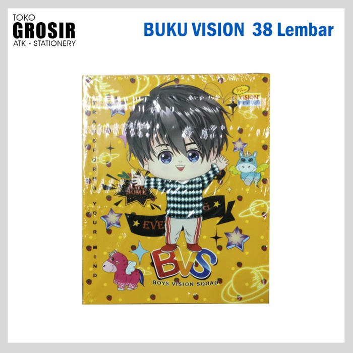 

Terlaku Buku Tulis Vision 38 Lembar 1 Pack isi 10 Buku