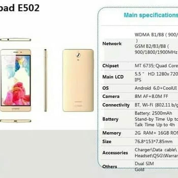Elektronik Coolpad E502 Ram2gb 4g Telepon Shopee Indonesia