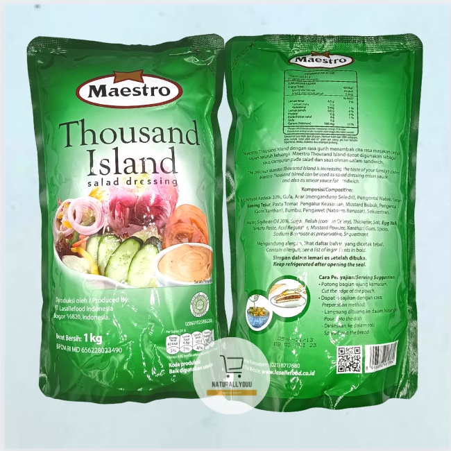 Jual Maestro Mayonnaise Thousand Island 1kg (1000gr) | Shopee Indonesia