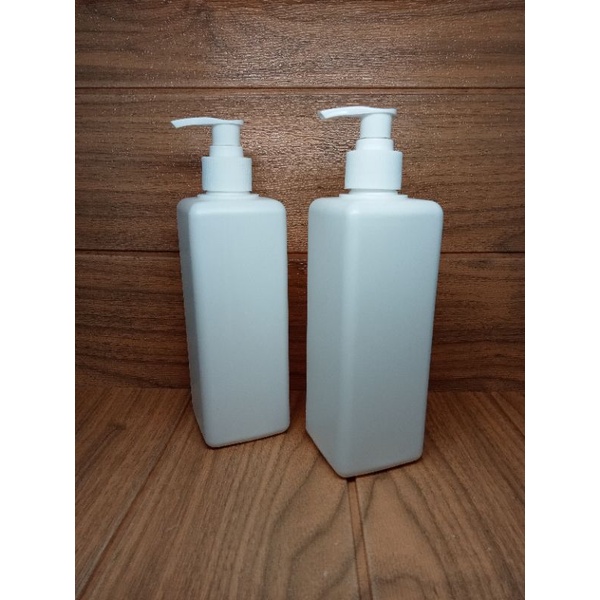 BOTOL PUMP 500ML HDPE KOTAK