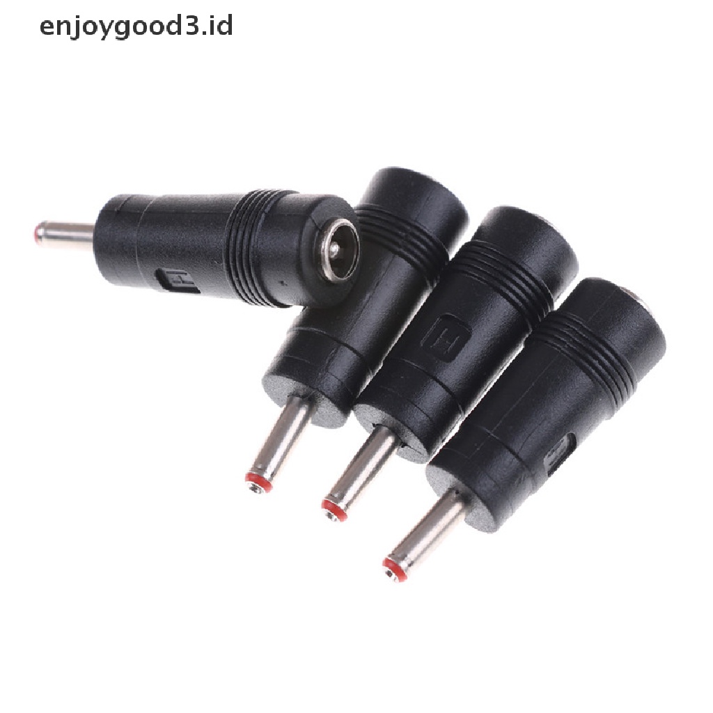 4pcs Adapter Konektor Dc Power 3.5x1.35mm Male Ke 5.5x2.1mm Female