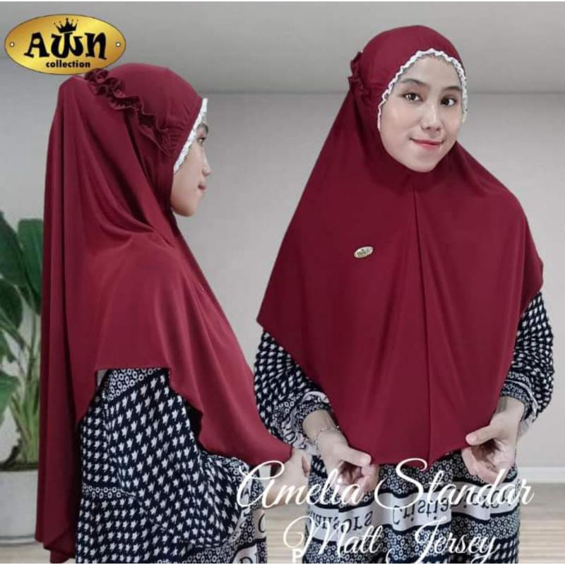 hijab awn collection hijab amelia standar mukena standar viral kekinian terbaru murah promo 2022