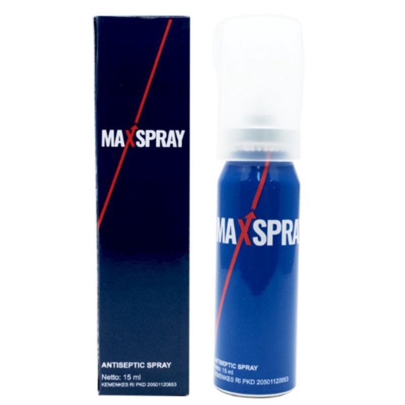 Original MAXSPRAY Antiseptic Spray 15 ml Exp Baru