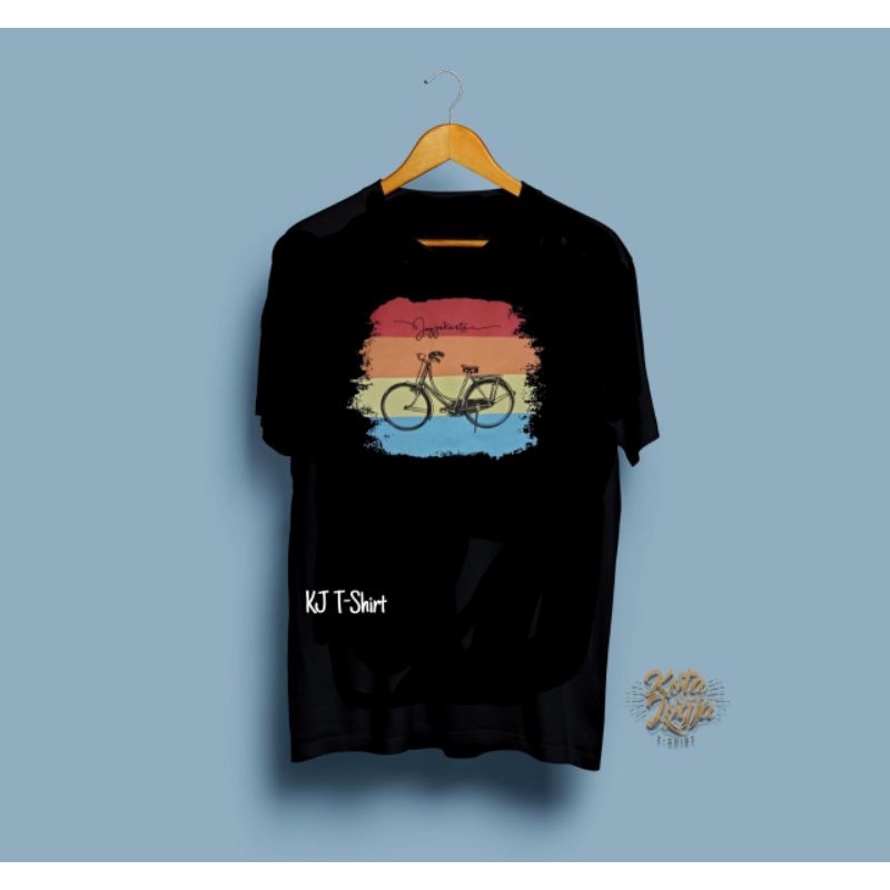 KAOS JOGJA OBLONG XXL/XXXL KOTA JOGJA T-SHIRT MOTIF SEPEDA WARNA kaos Malioboro
