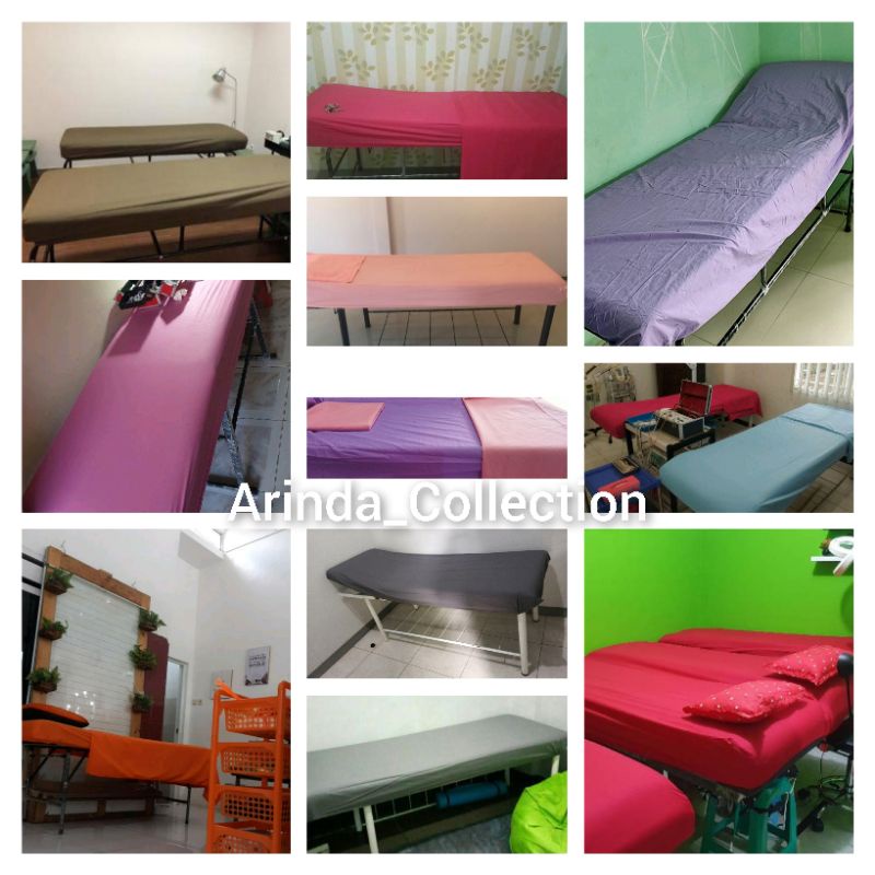 SPREI SALON KECANTIKAN &amp; SPA (Tanpa Rumbai) + BONUS SARUNG BANTAL