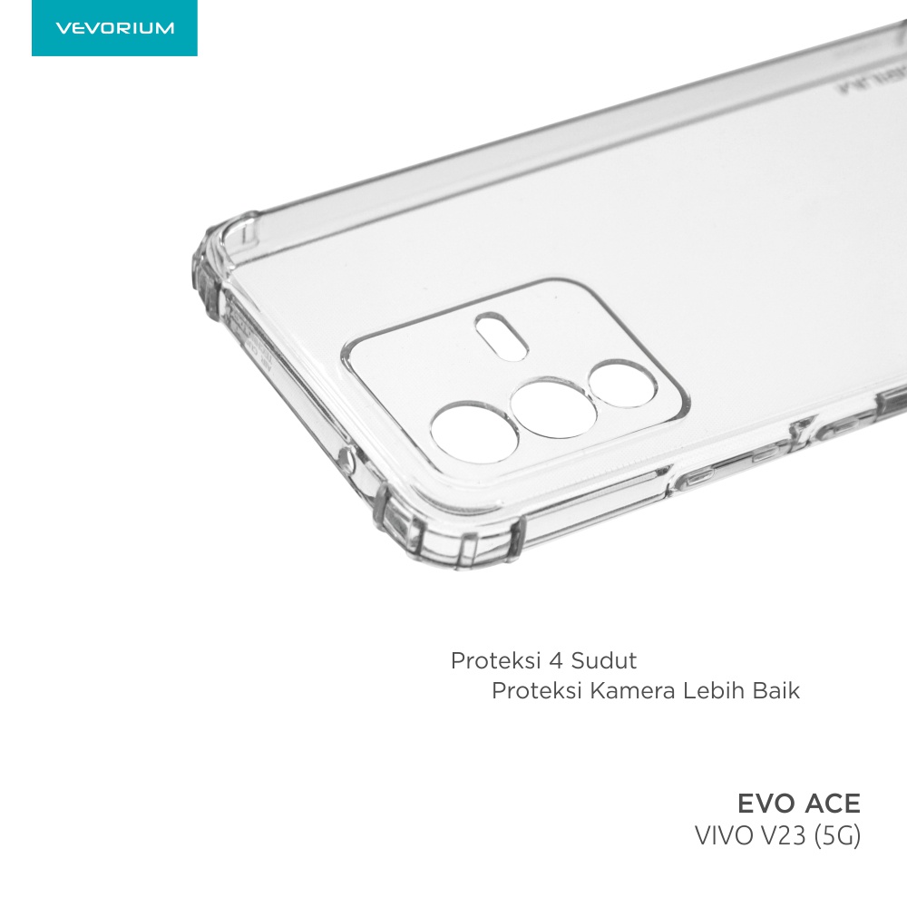 VEVORIUM EVO ACE VIVO V23 5G V23E Clear Soft Case Shockproof Bening Transparan