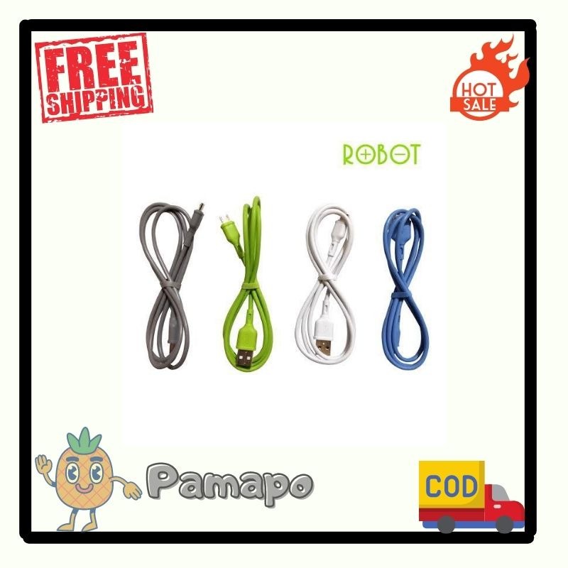 PAMAPO - Robot RGC100 USB-C  Kabel Data Type C Colorful RBM100 MICRO