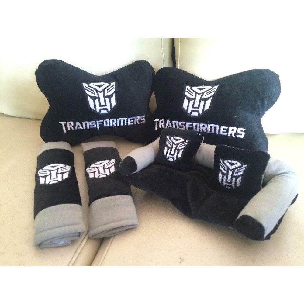 Bantal Mobil Exclusive 3 in 1 Transformers Hitam