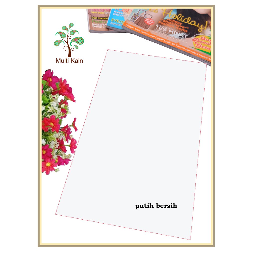 Bahan multi Kain Rayon Uniqlo mukena Meteran dan Grosir Quality Super-putih