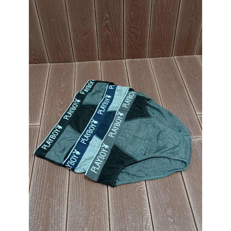 3 PCS Celana Dalam Segitiga Pria /sempak Pria /underwear Laki-laki [PLBY]