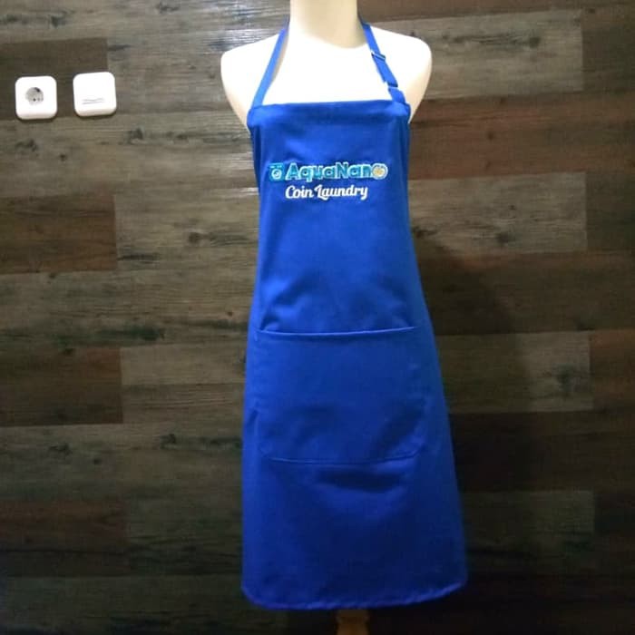 Celemek Apron Biru Elektrik Dewasa All Size
