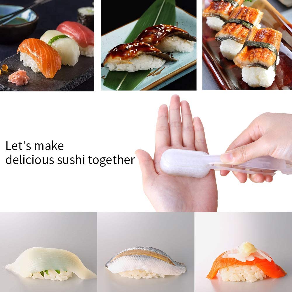 Cetakan Pembuat Bola Nasi Nigiri Sushi Portabel Bahan Plastik Untuk Aksesoris Dapur