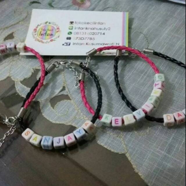 GELANG NAMA (GELANG PENGAIT RANTAI)