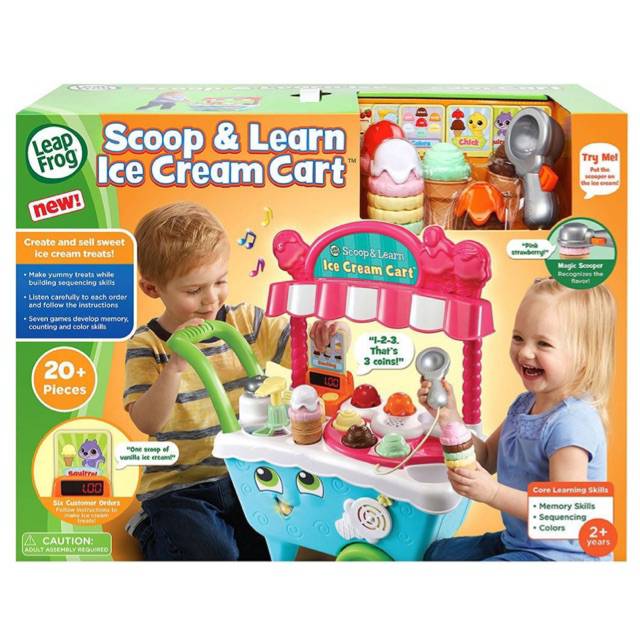 Leapfrog scoop and learn ice cream cart