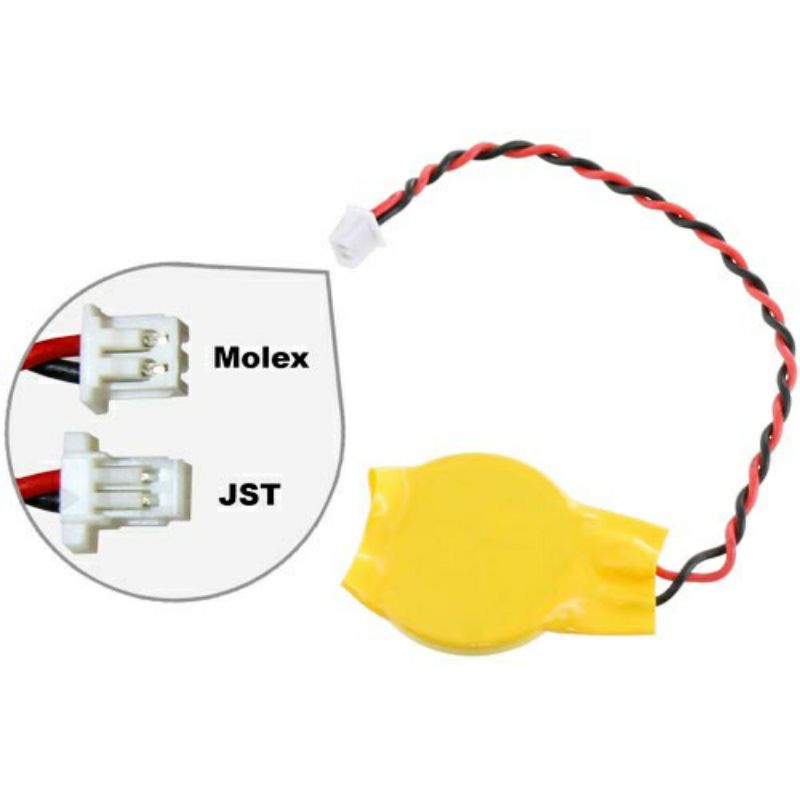 Baterai BIOS CMOS 2 pin CR2032 3V MOLEX