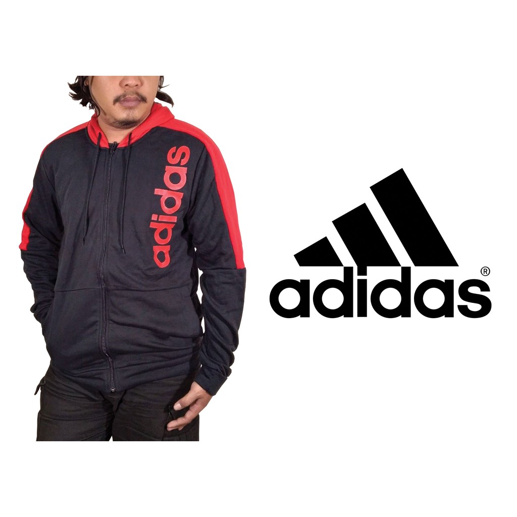 Adidas Hoodie Full Zipper Unisex Original ( Jaket/Hoodie Olahraga Pria/Wanita) Adidas