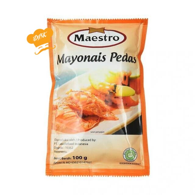 

Maestro Mayonnaise Pedas Sachet 100g