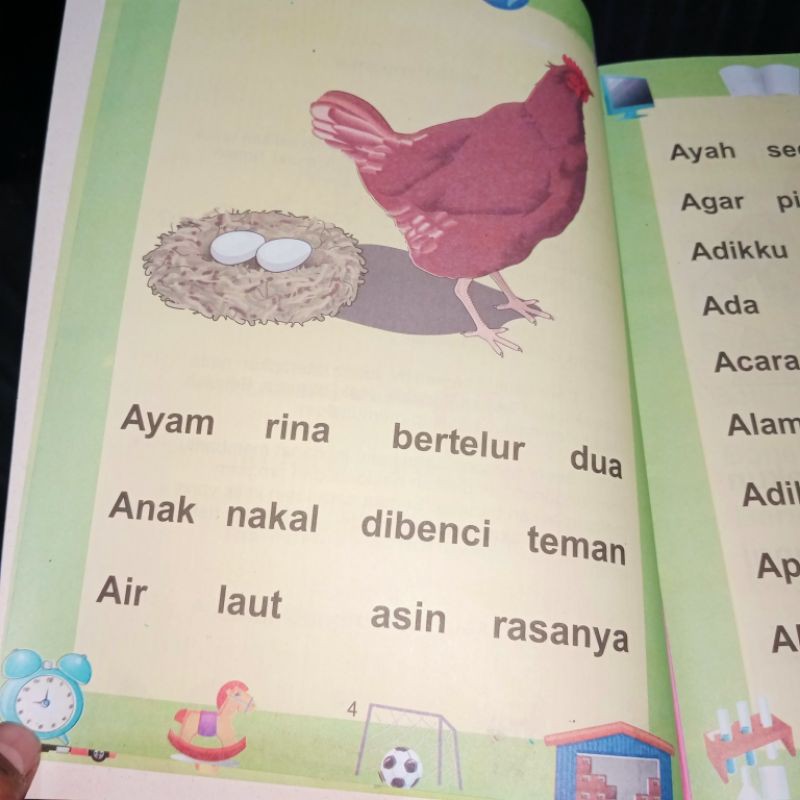 buku lancar membaca 2A 32 halaman (19x27 cm)