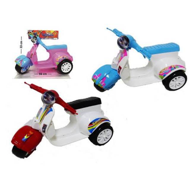 MAINAN VESPA MINI UNTUK ANAK / MAINAN MOBIL MOBILAN / MAINAN ANAK PEREMPUAN / MAINAN EDUKASI
