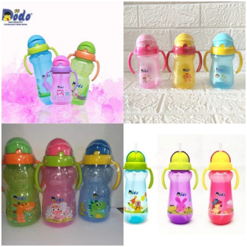 BOTOL SUSU BOTOL MINUM SEDOTAN DODO BOTTLE  SPORT HANDLE CUP LUSTY BUNNY