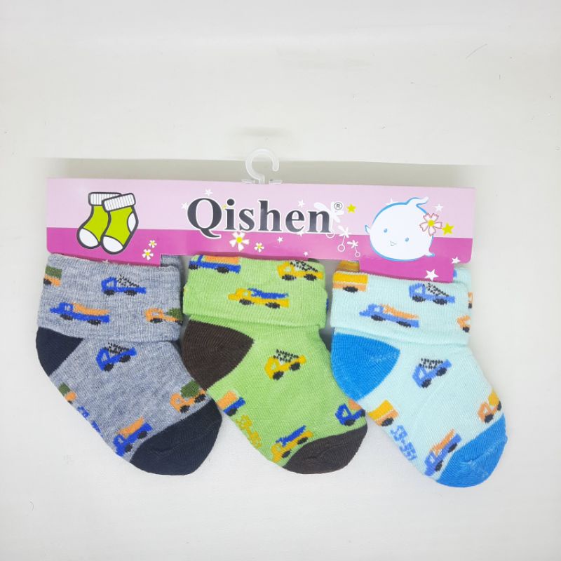 Kaos Kaki Anak Bayi Lucu Bermotif Isi 3 Pasang