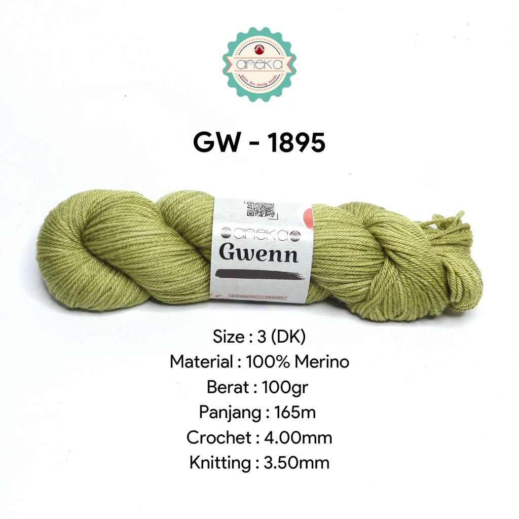 Benang Rajut Gwenn Yarn / Merino - Premium - 1895