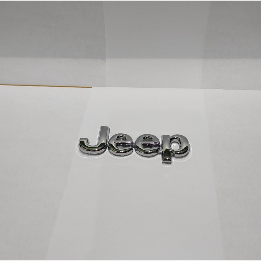 Emblem Mobil Jeep Kecil / Logo Jeep Tulisan Huruf Jeep Chrome 9cm