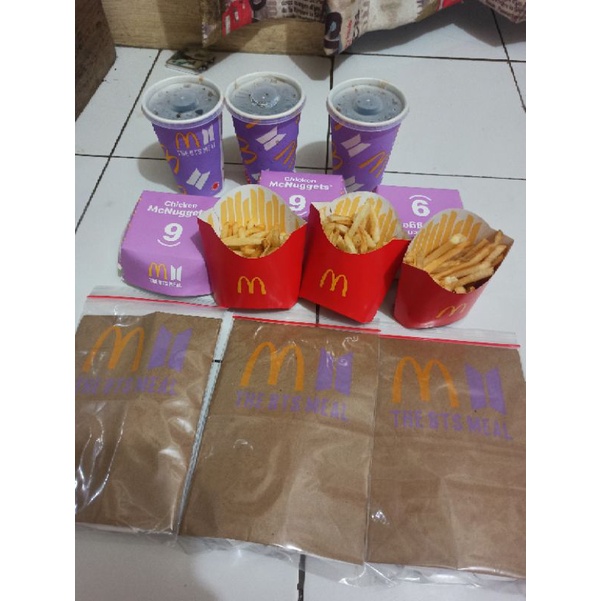 BTS X MCD (BTS MEAL) PACKAGING ONLY