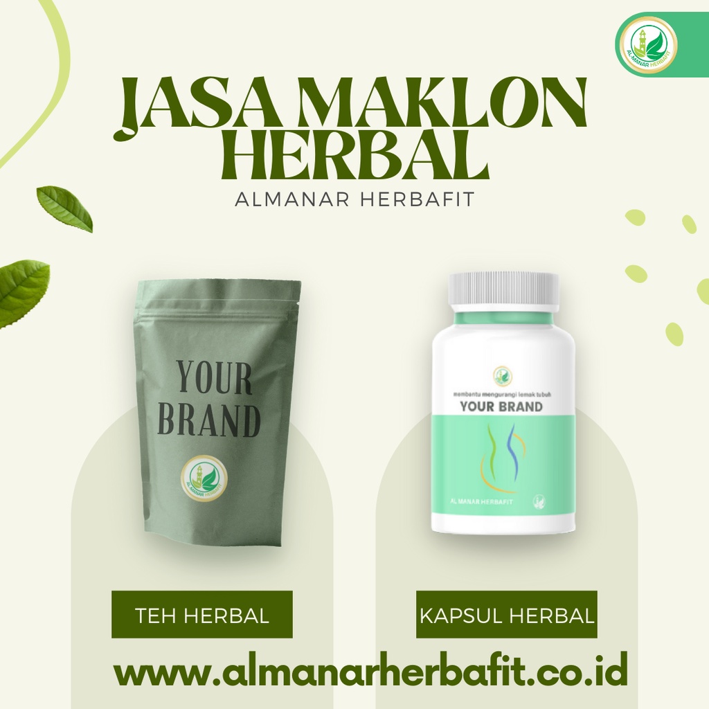 jasa maklon teh herbal pelangsing resmi almanar herbafit