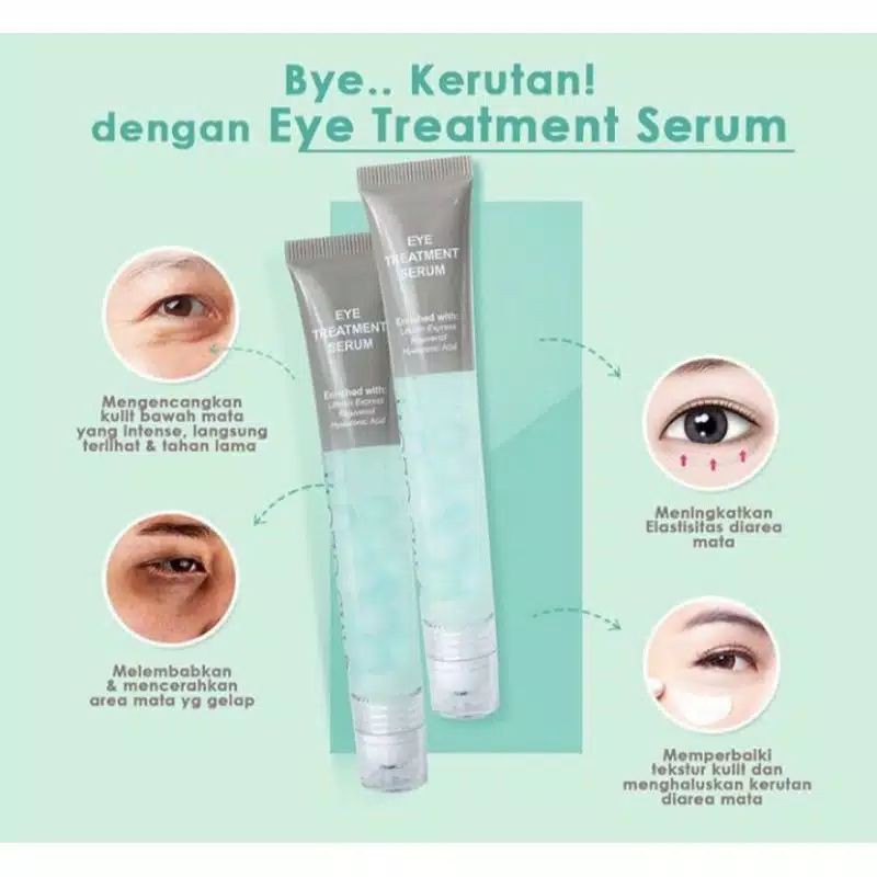 EYETREATMENT MS GLOW untuk menghilangkan mata panda, lingkaran hitam, garis halus
