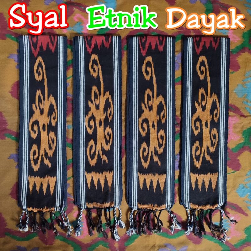 Syal Etnik Dayak Kalimantan