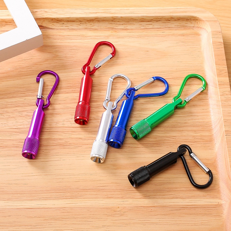 [ High Quanlity Outdoor Activities Carabiner buckle mini flashlight for Hiking, Camping, Survival, Emergency ]