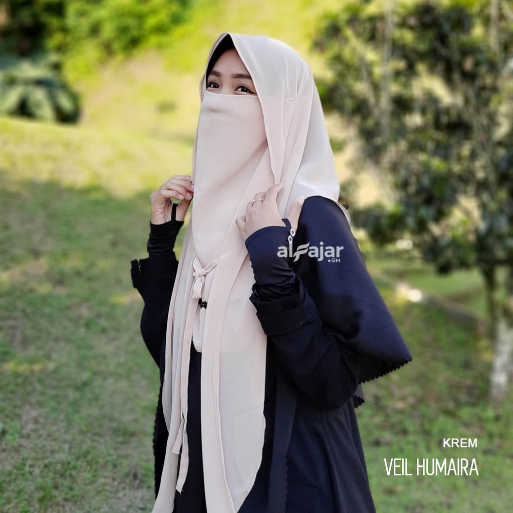 CADAR NIQOB BANDANA Veil Humaira Dua Layer by Alfajar